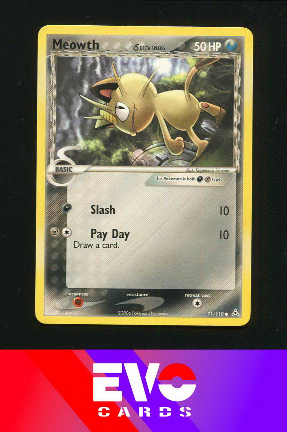 Meowth 71/110 - ex Holon Phantoms - Near Mint