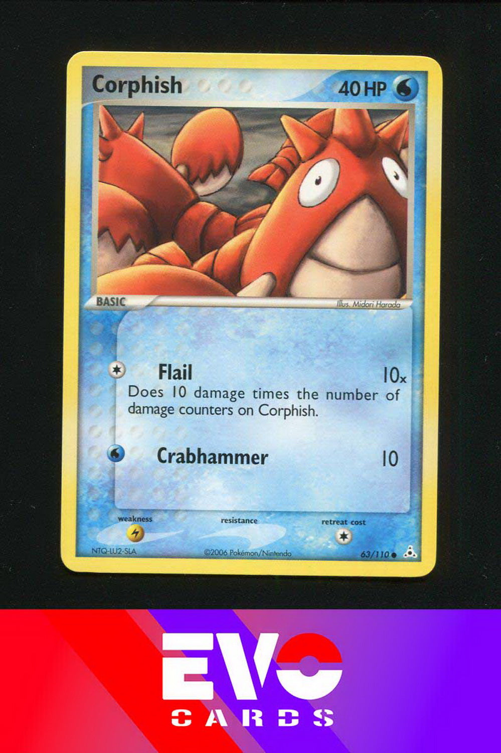 Corphish 63/110 - ex Holon Phantoms - Near Mint