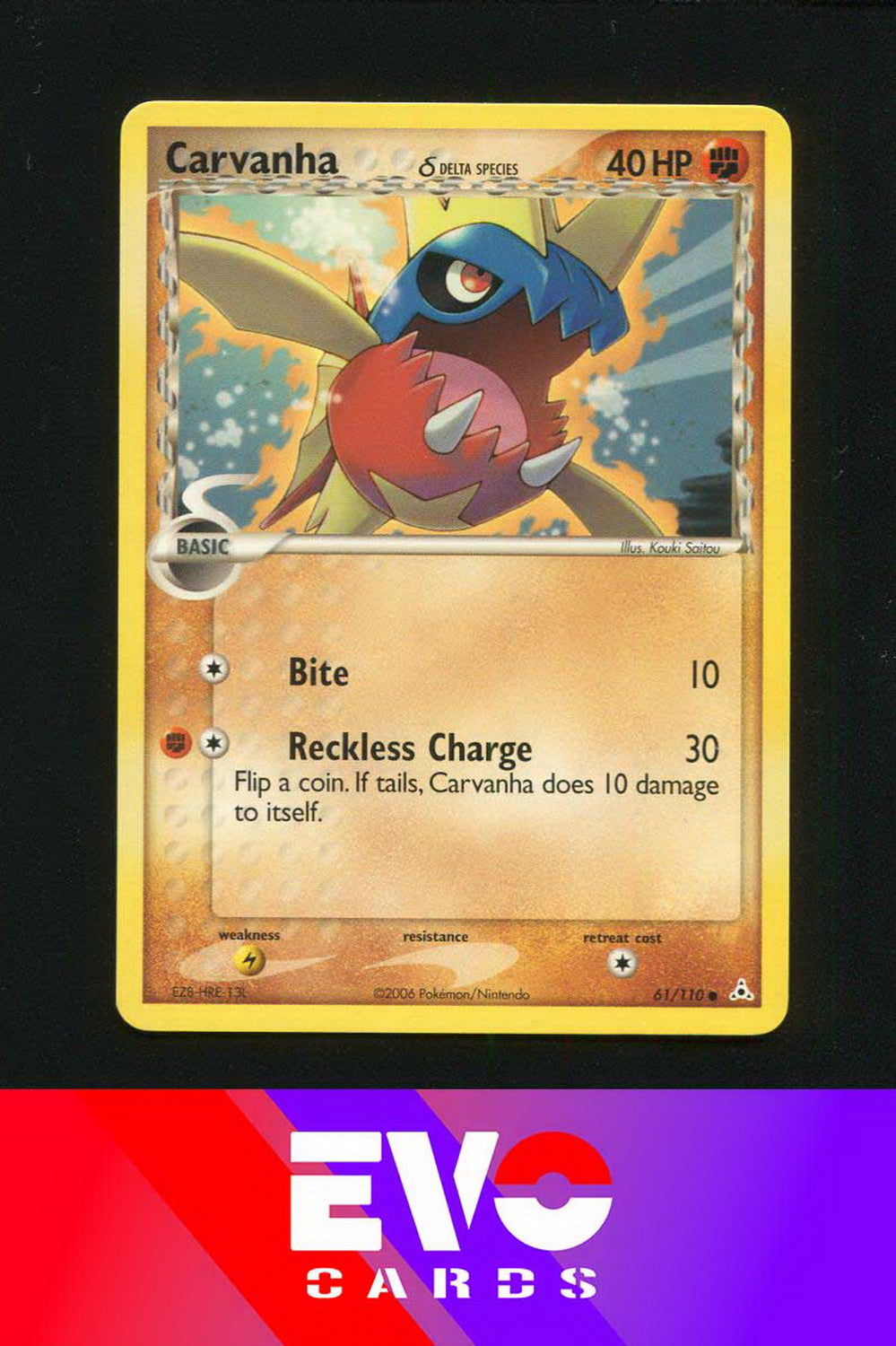 Carvanha 61/110 - ex Holon Phantoms - Near Mint