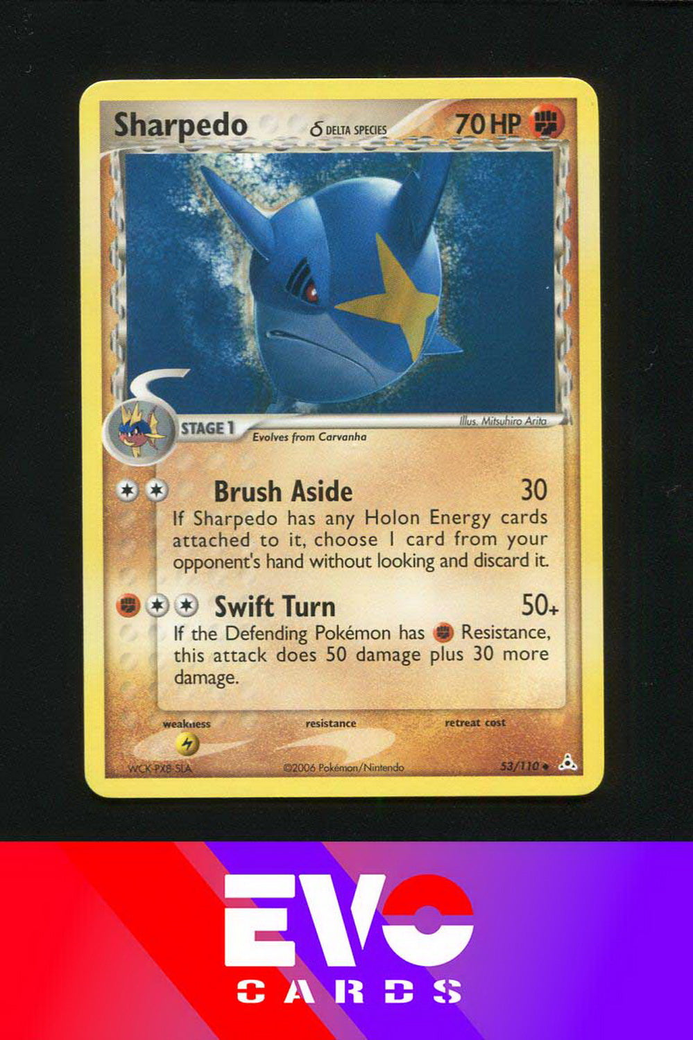 Sharpedo 53/110 - ex Holon Phantoms - Near Mint