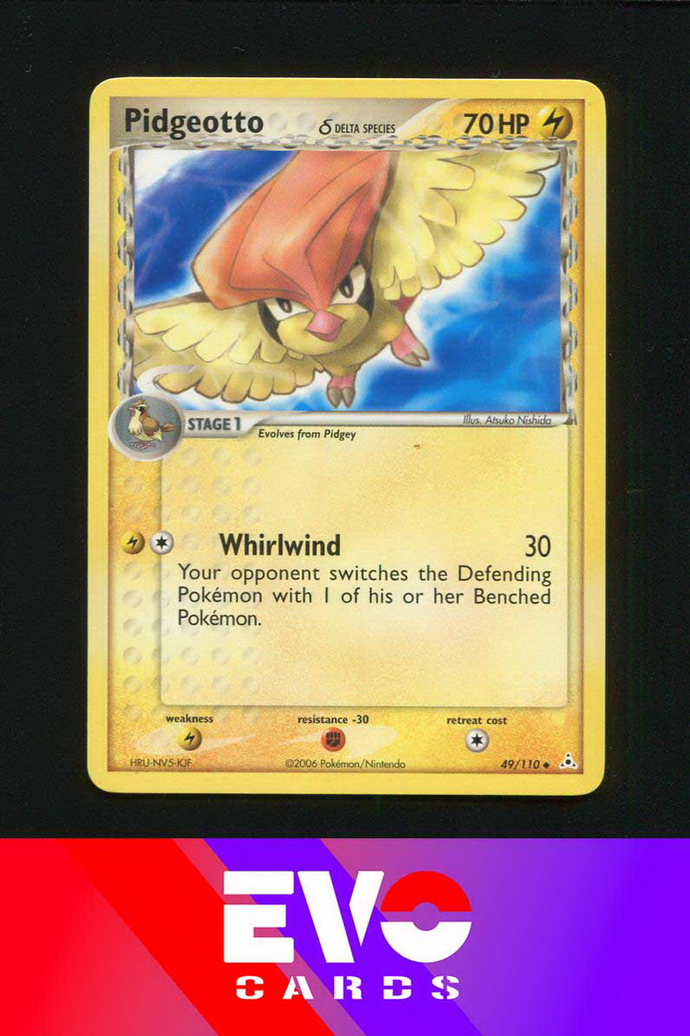 Pidgeotto 49/110 - ex Holon Phantoms - Near Mint