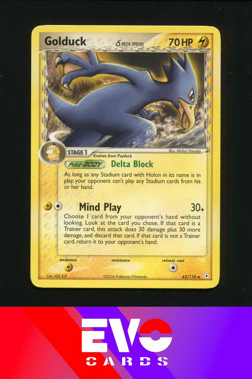 Golduck 43/110 - ex Holon Phantoms - Near Mint