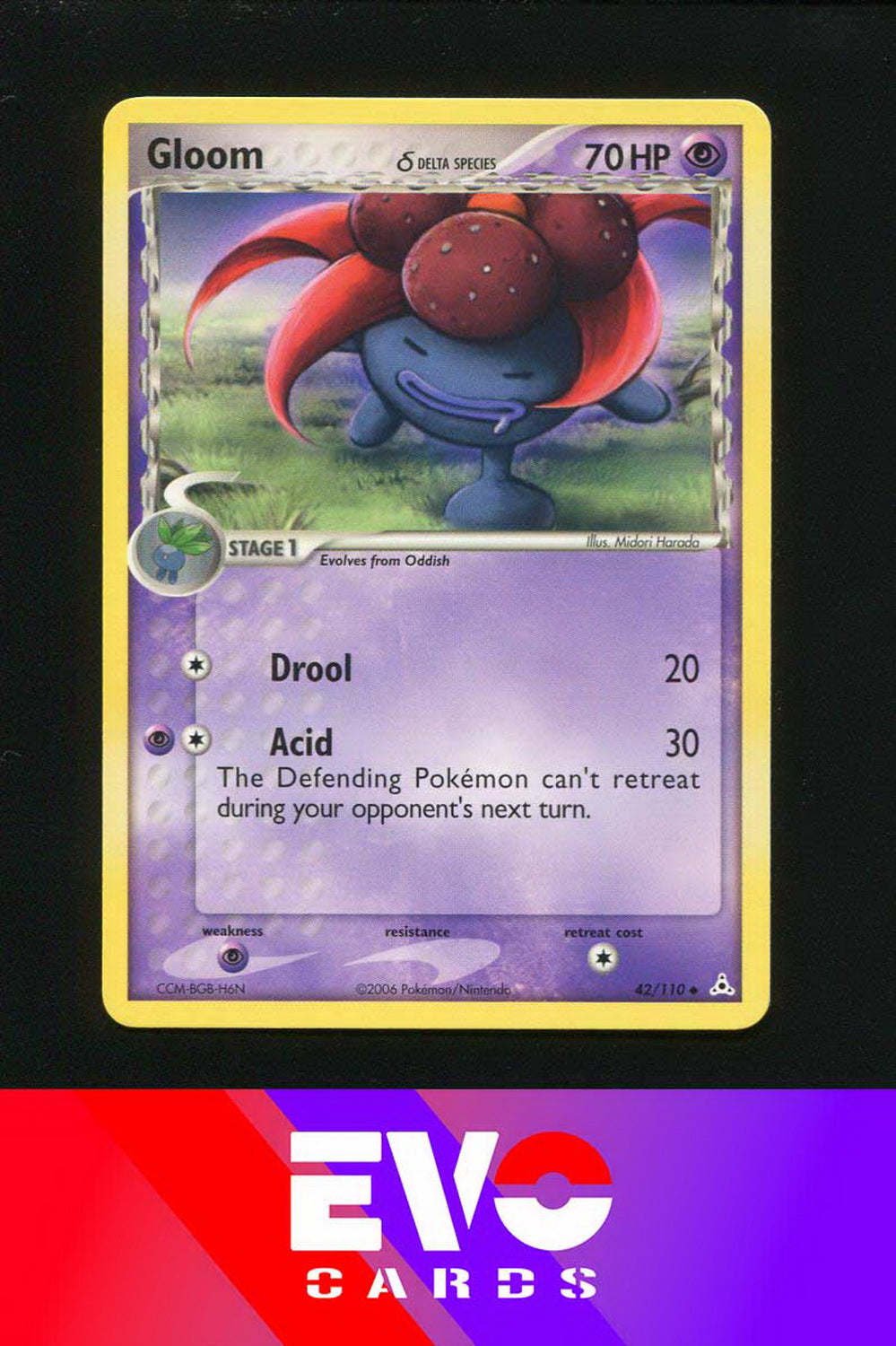 electabuzz pokemon card Gloom 42/110 - ex Holon Phantoms