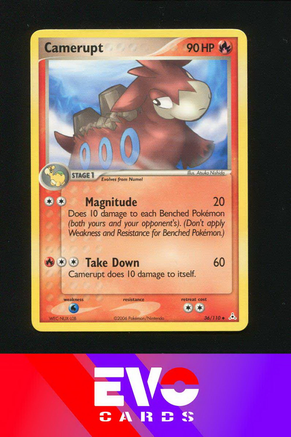 camerupt pokemon card value Camerupt 36/110 - ex Holon Phantoms