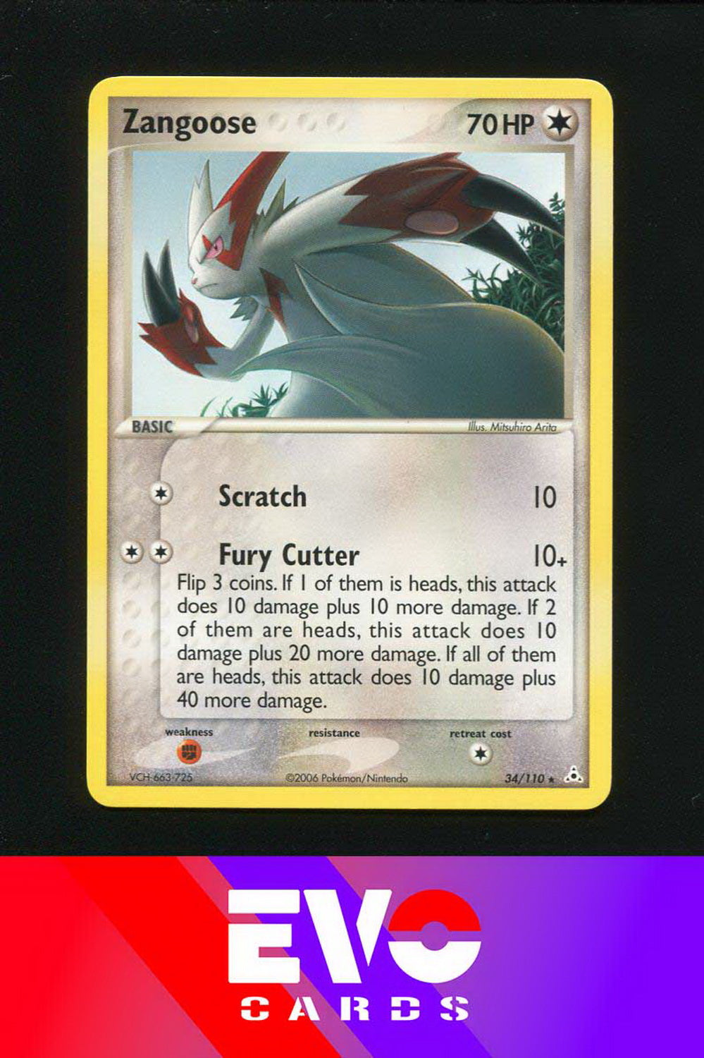 zangoose pokemon card value Zangoose 34/110 - ex Holon Phantoms