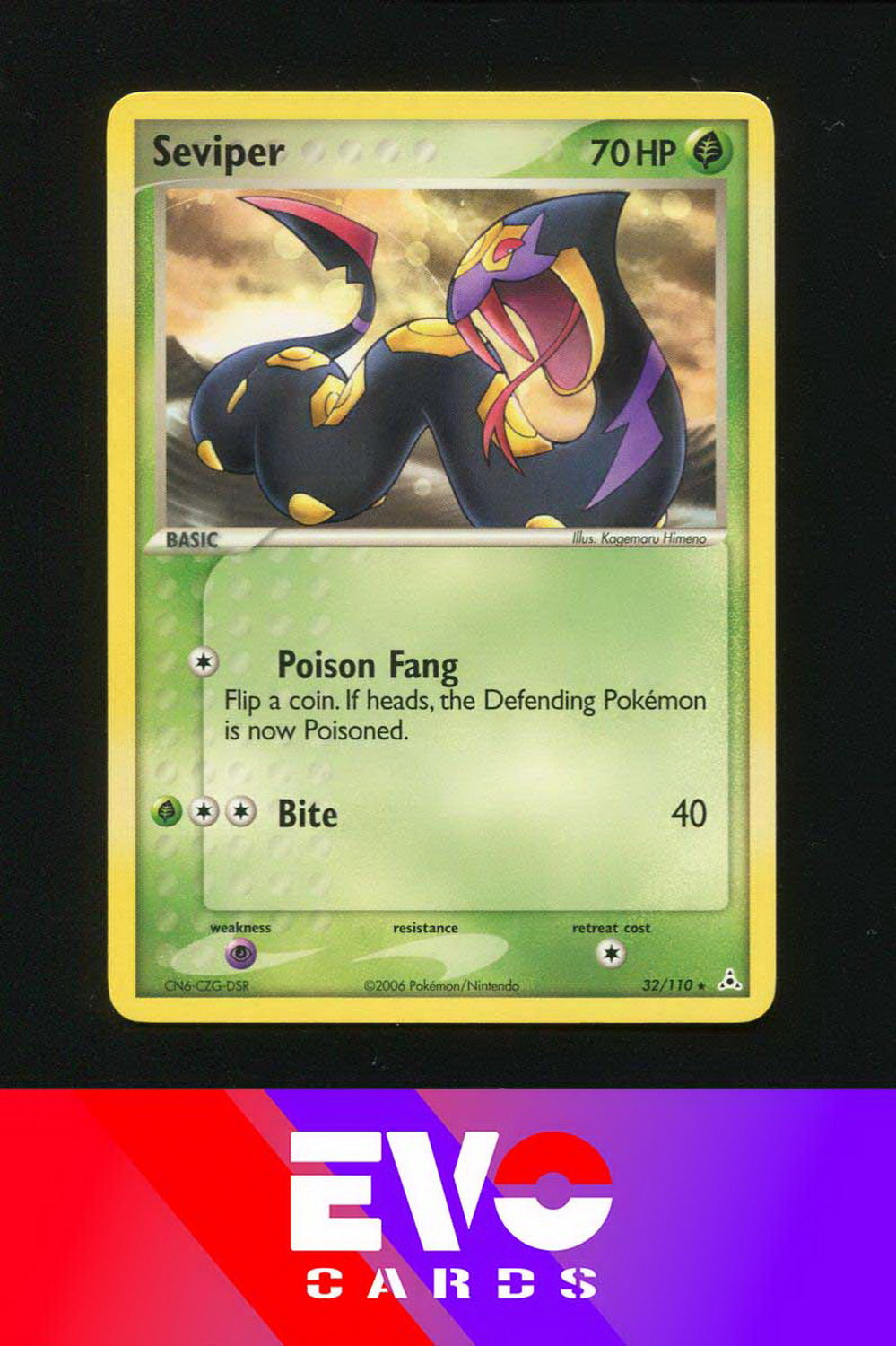Seviper 32/110 - ex Holon Phantoms - Near Mint Seviper 32/110 - ex Holon Phantoms - Near Mint