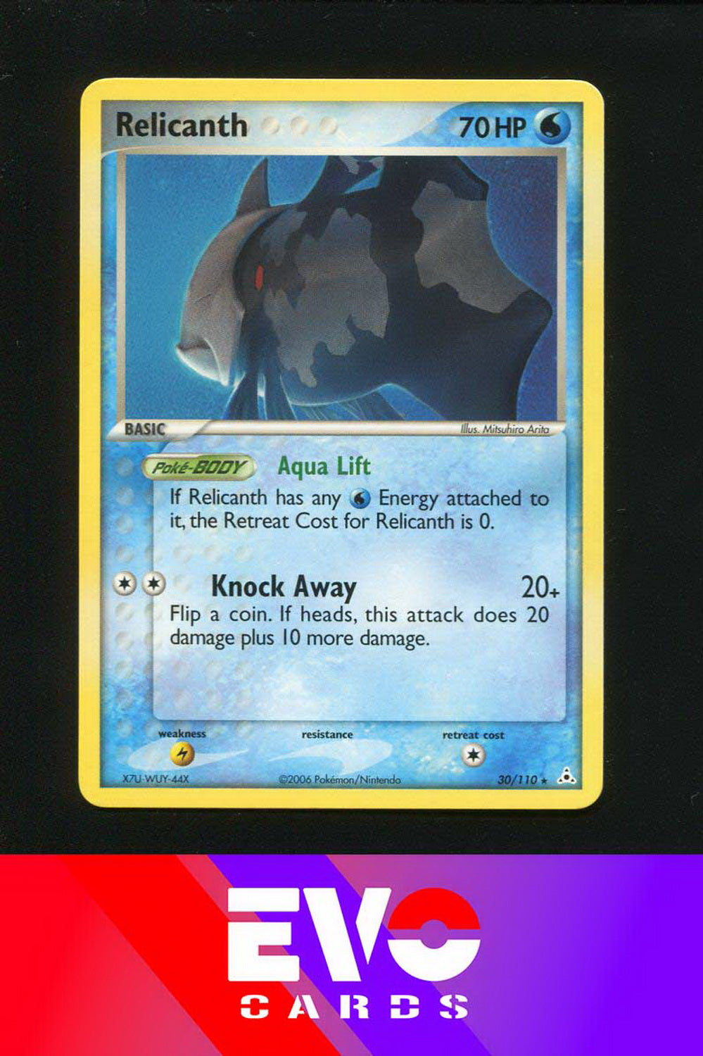 Relicanth 30/110 - ex Holon Phantoms - Near Mint