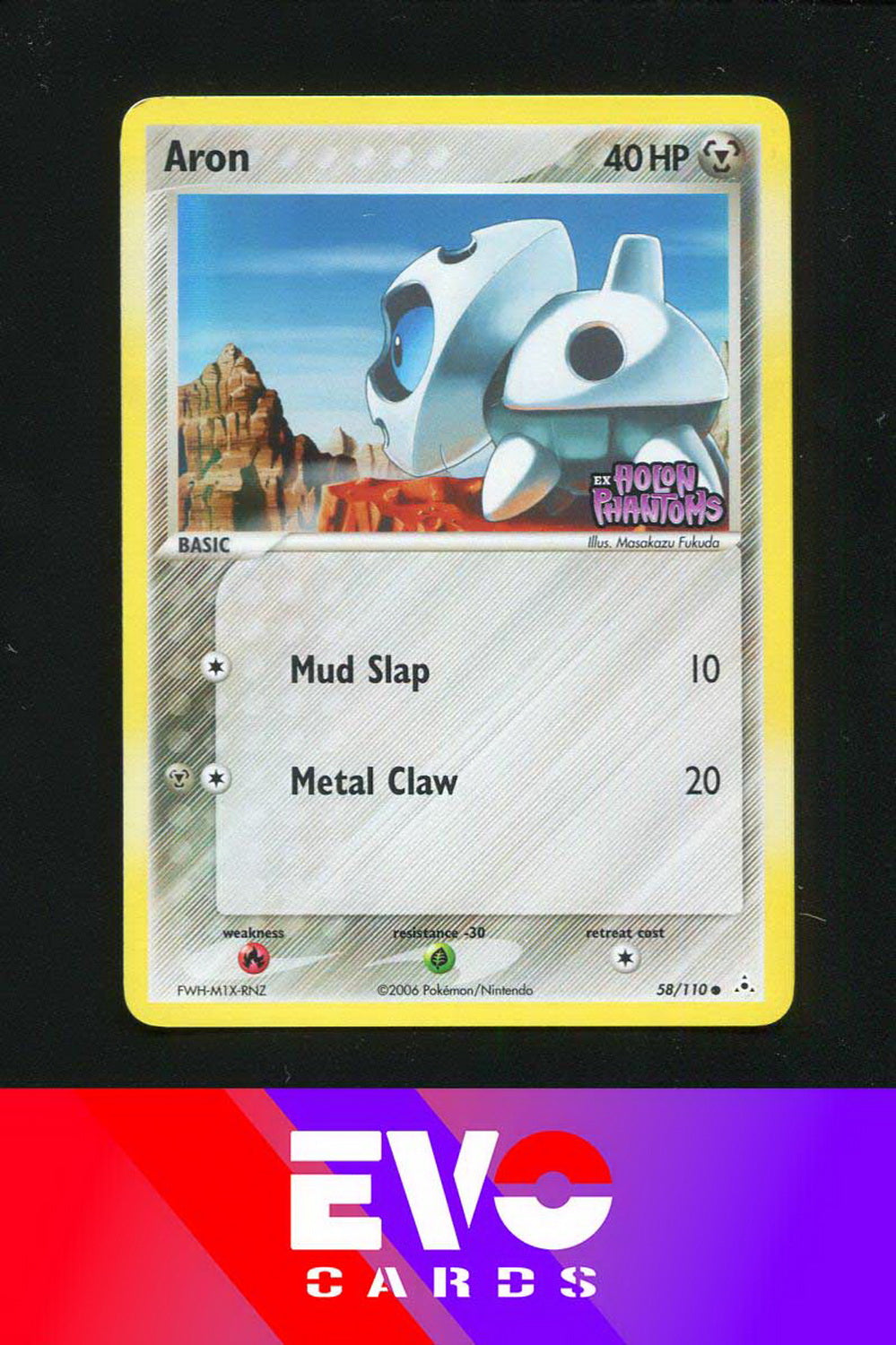 Aron 58/110 - ex Holon Phantoms - Reverse Holo - Near Mint