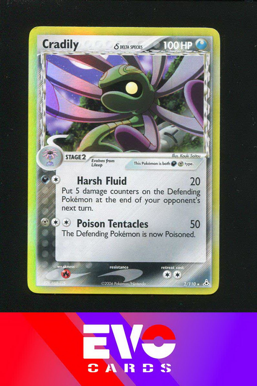 Cradily 2/110 - ex Holon Phantoms - Holo - Excellent