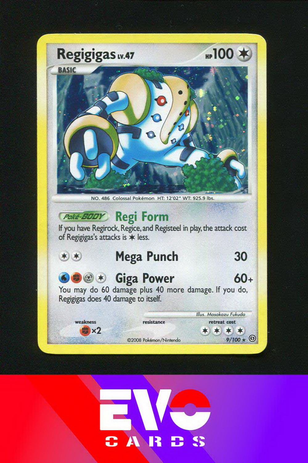 Regigigas 9/100 - Stormfront - Holo - Excellent