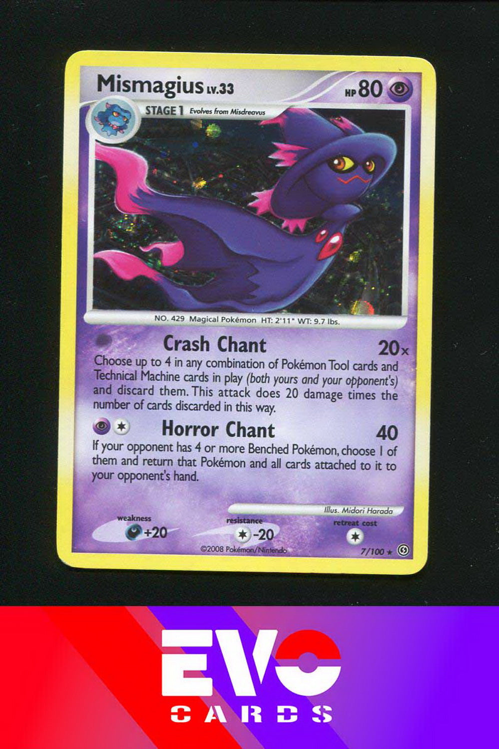 Mismagius 7/100 - Stormfront - Holo - Near Mint