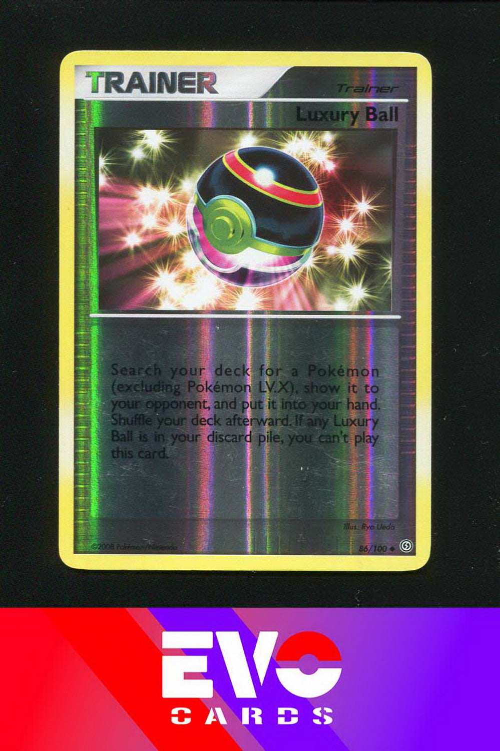Luxury Ball 86/100 - Stormfront - Reverse Holo - Excellent