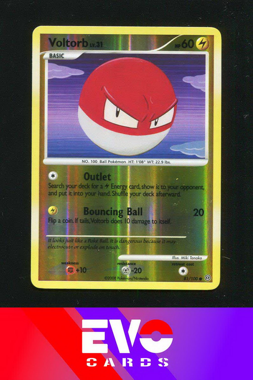 Voltorb 81/100 - Stormfront - Reverse Holo - Excellent