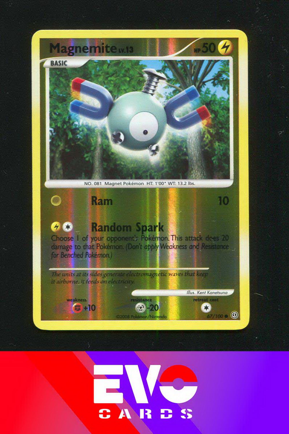 Magnemite 67/100 - Stormfront - Reverse Holo - Excellent Magnemite 67/100 - Stormfront - Reverse Holo - Excellent