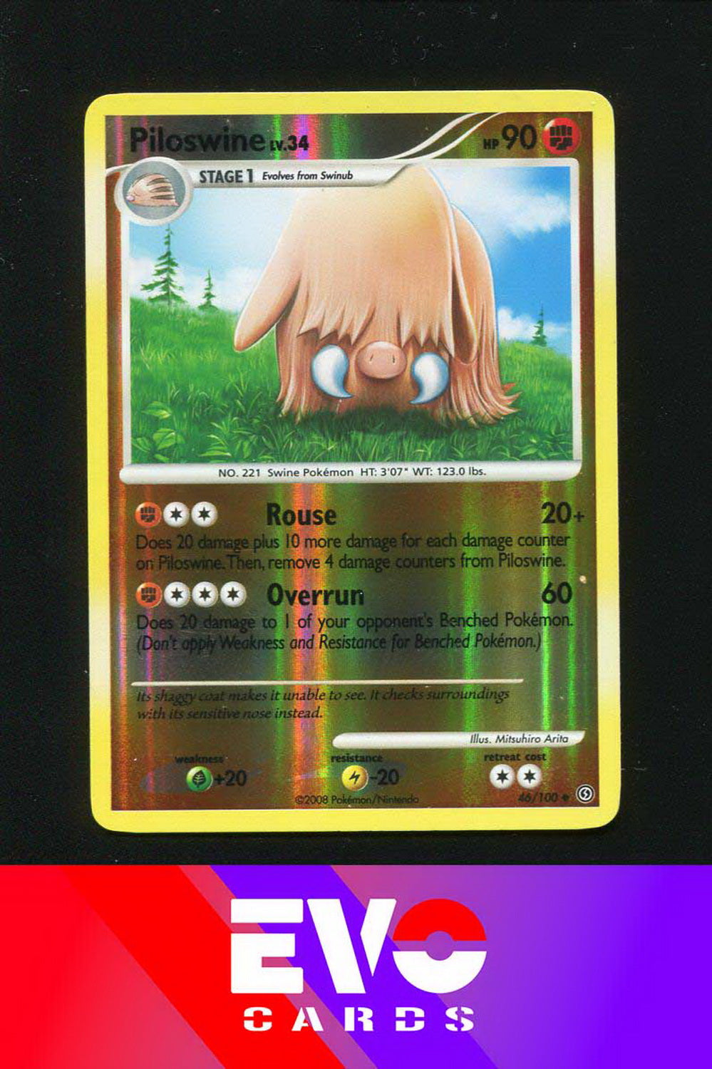 Piloeswine 46/100 - Stormfront - Reverse Holo - Excellent