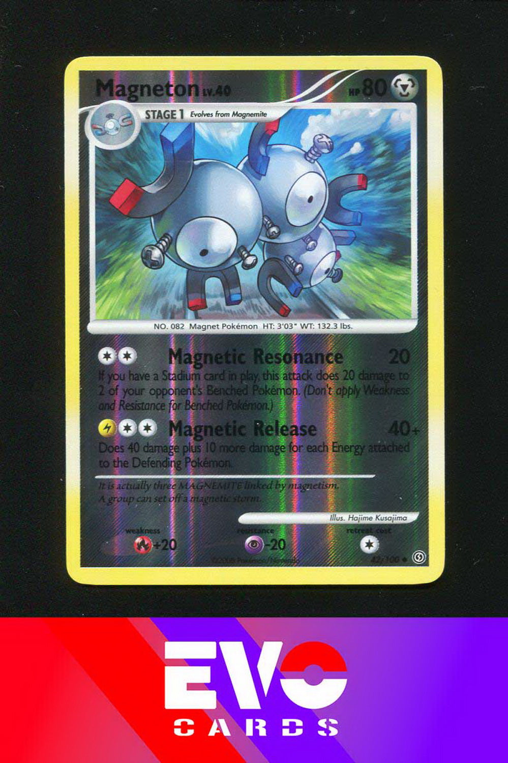 Magneton 42/100 - Stormfront - Reverse Holo - Excellent