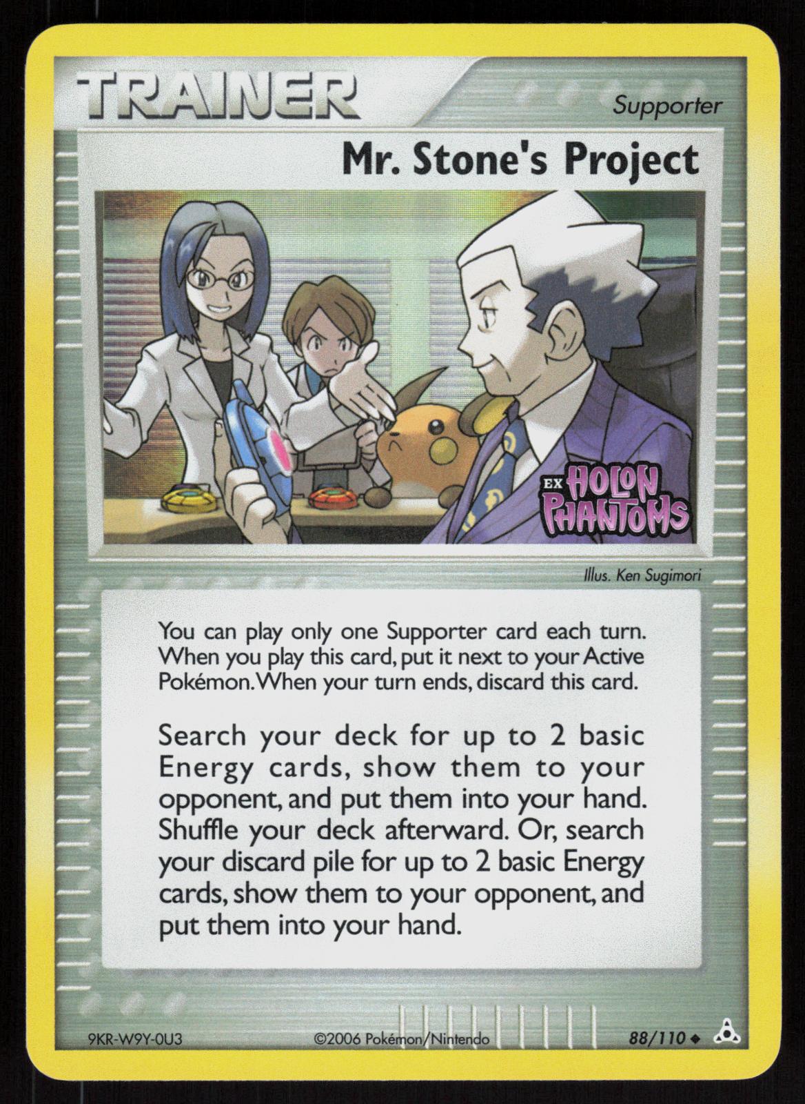 Pokemon Mr. Stone's Project 88/110 Holon Phantoms Uncommon Reverse Holo NM