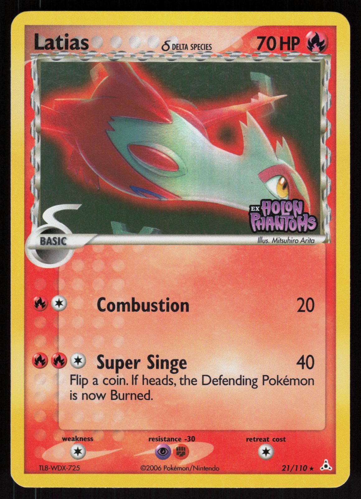Pokemon Latias 21/110 Holon Phantoms Rare Reverse Holo Near Mint