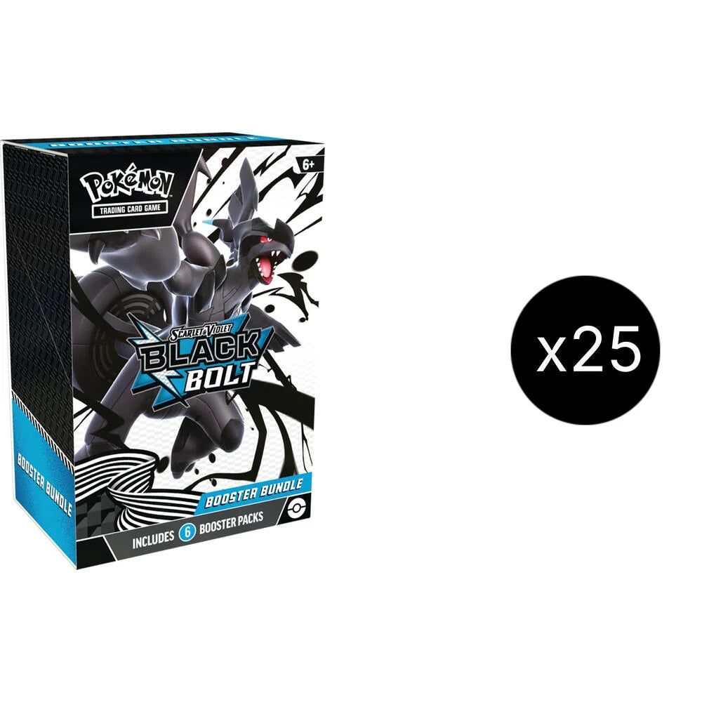 Pokemon - Black Bolt - Booster Bundle CASE (USA Style 25 piece case)