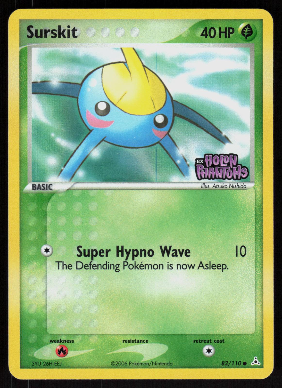 Pokemon Surskit 82/110 Holon Phantoms Common Reverse Holo Near Mint