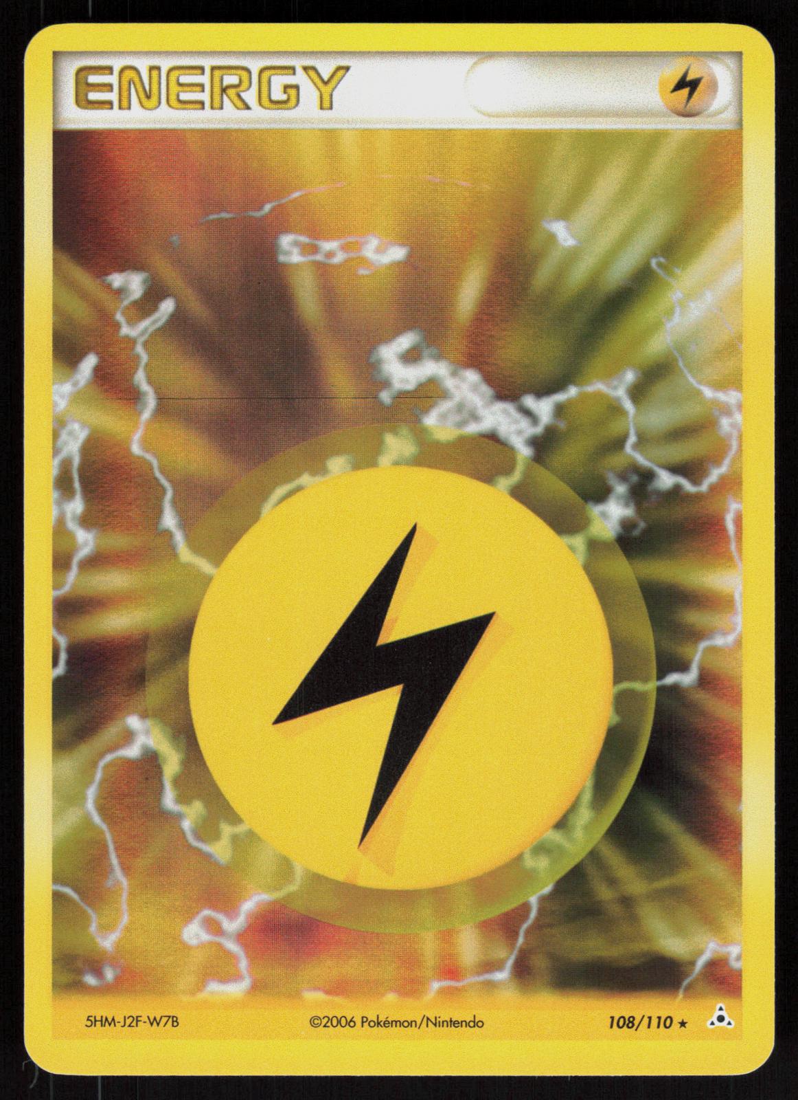 Pokemon Lightning Energy 108/110 Holon Phantoms Holo Rare Near Mint