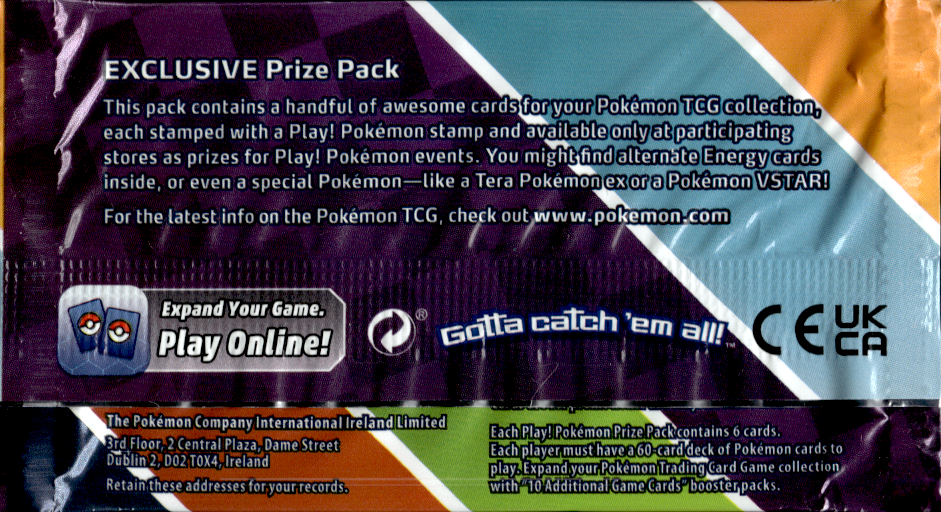 Pokemon - Prize Pack Series 4 - Sealed Booster Pack