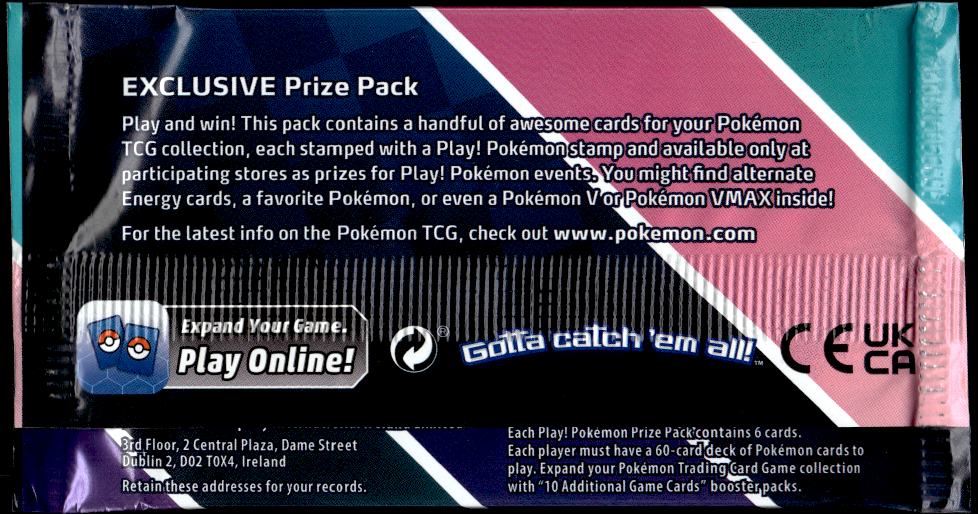 Pokemon - Prize Pack Series 2 - Sealed Booster Pack - 0% VAT