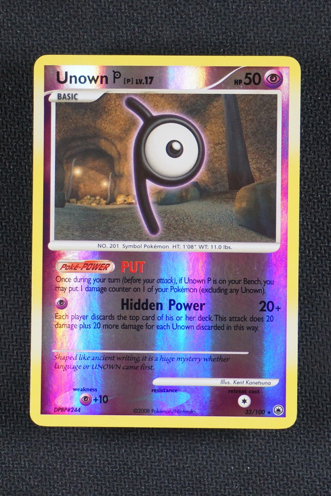 Pokemon Unown Reverse Foil Heart Gold & Soul Silver Undaunte