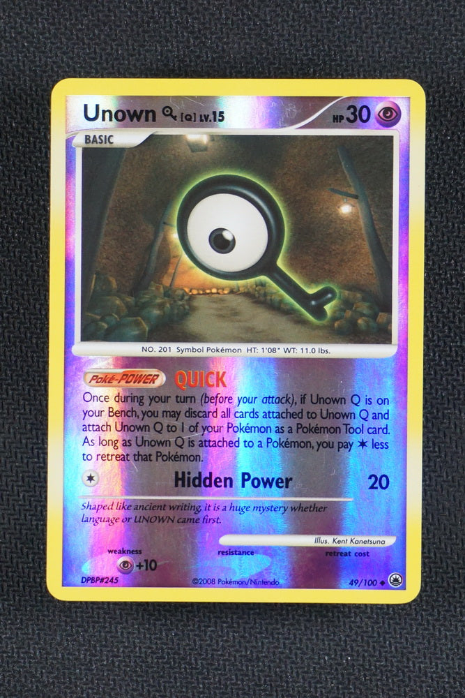 Pokemon Unown Reverse Foil Heart Gold & Soul Silver Undaunte