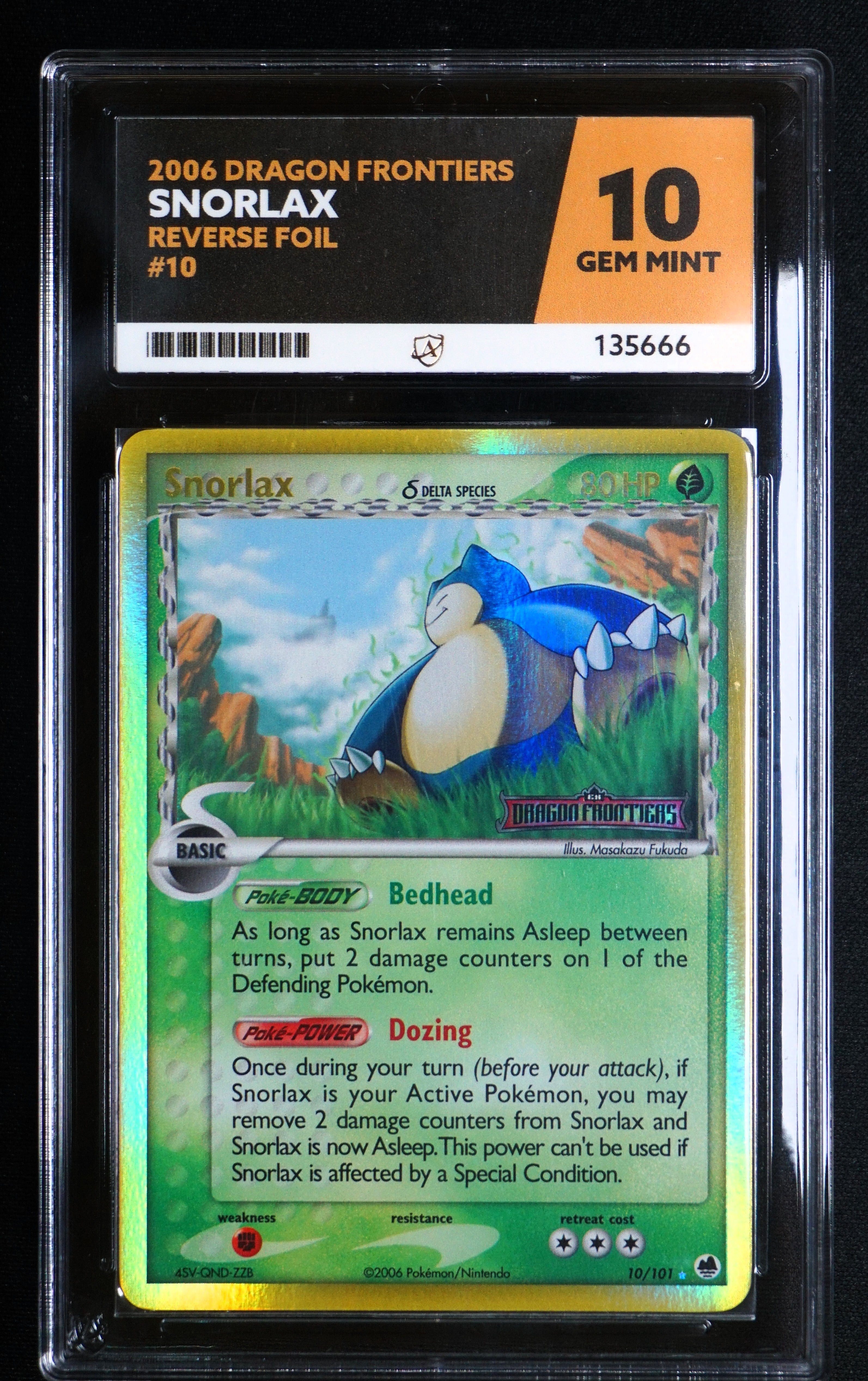 ACE 10 Snorlax 10/101 - EX Dragon Frontiers - Reverse Holo