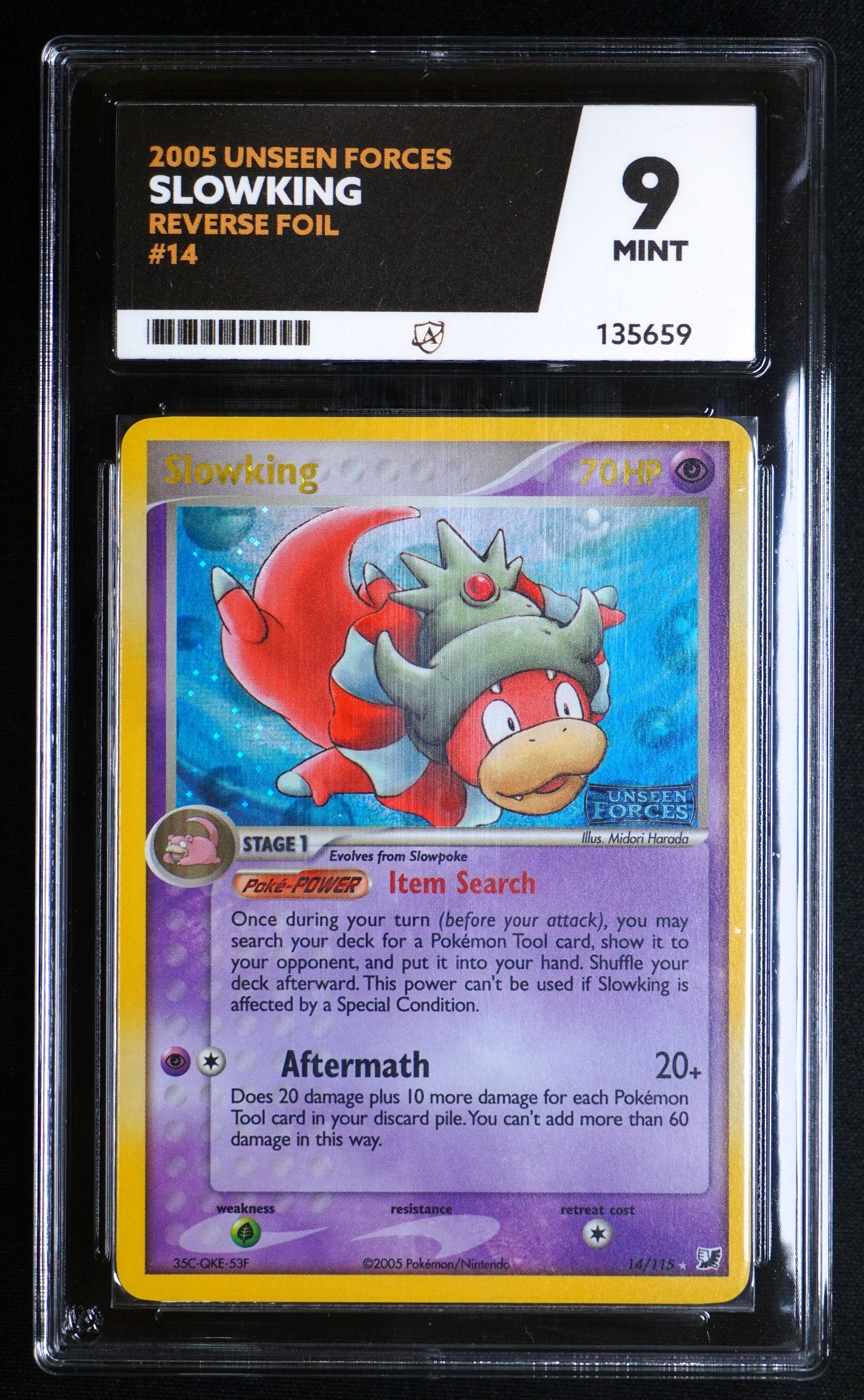 ACE 9 Slowking 14/115 - EX Unseen Forces - Reverse Holo