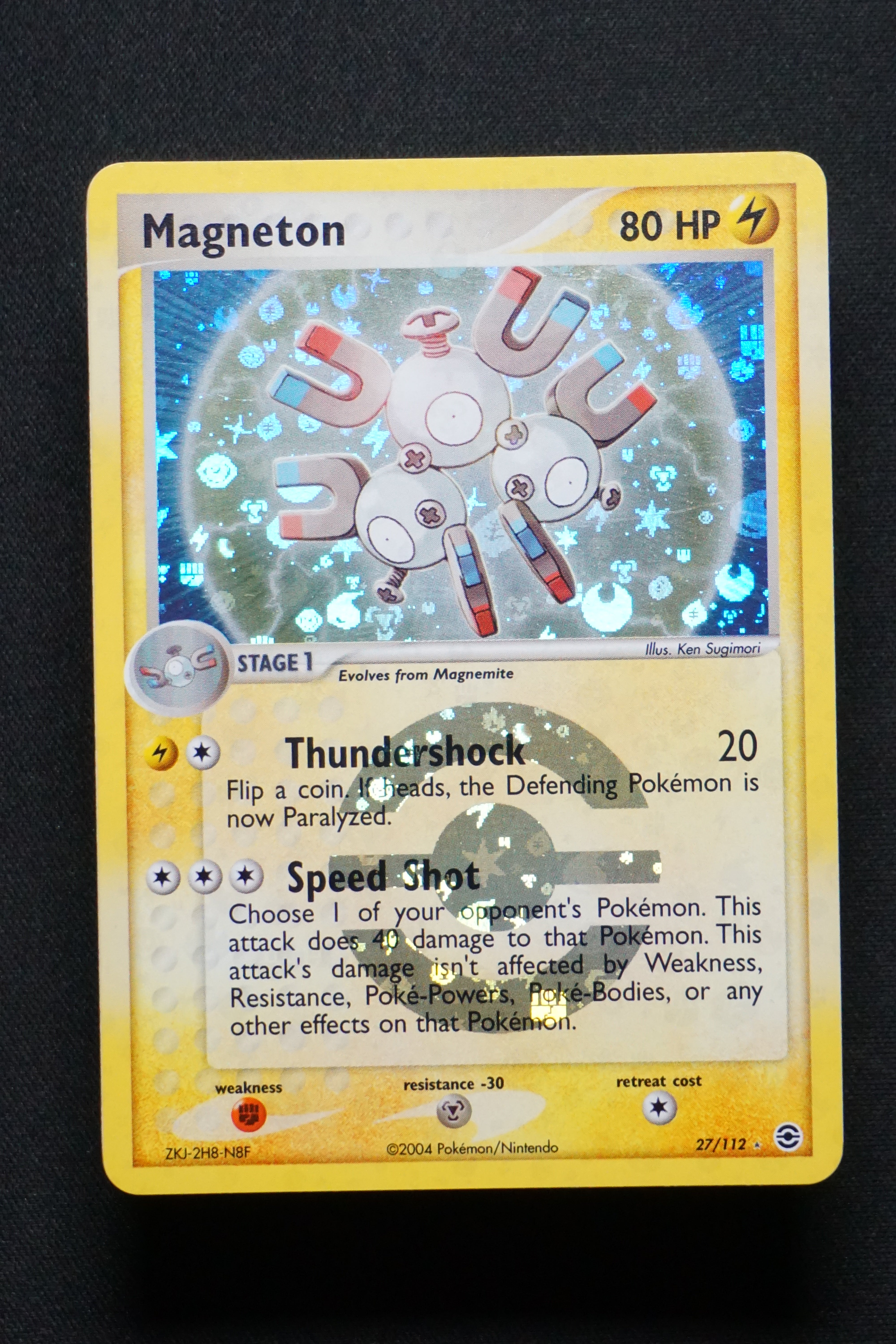 Magneton 27/112 - ex Fire Red & Leaf Green - Reverse Holo - Near Mint