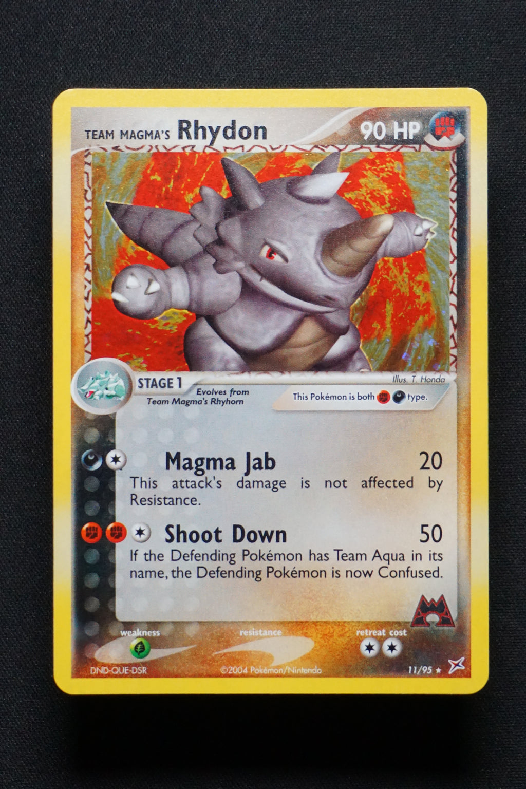 1995 rhydon pokemon card value Rhydon 11/95 - ex Team Magma vs Team Aqua - Holo