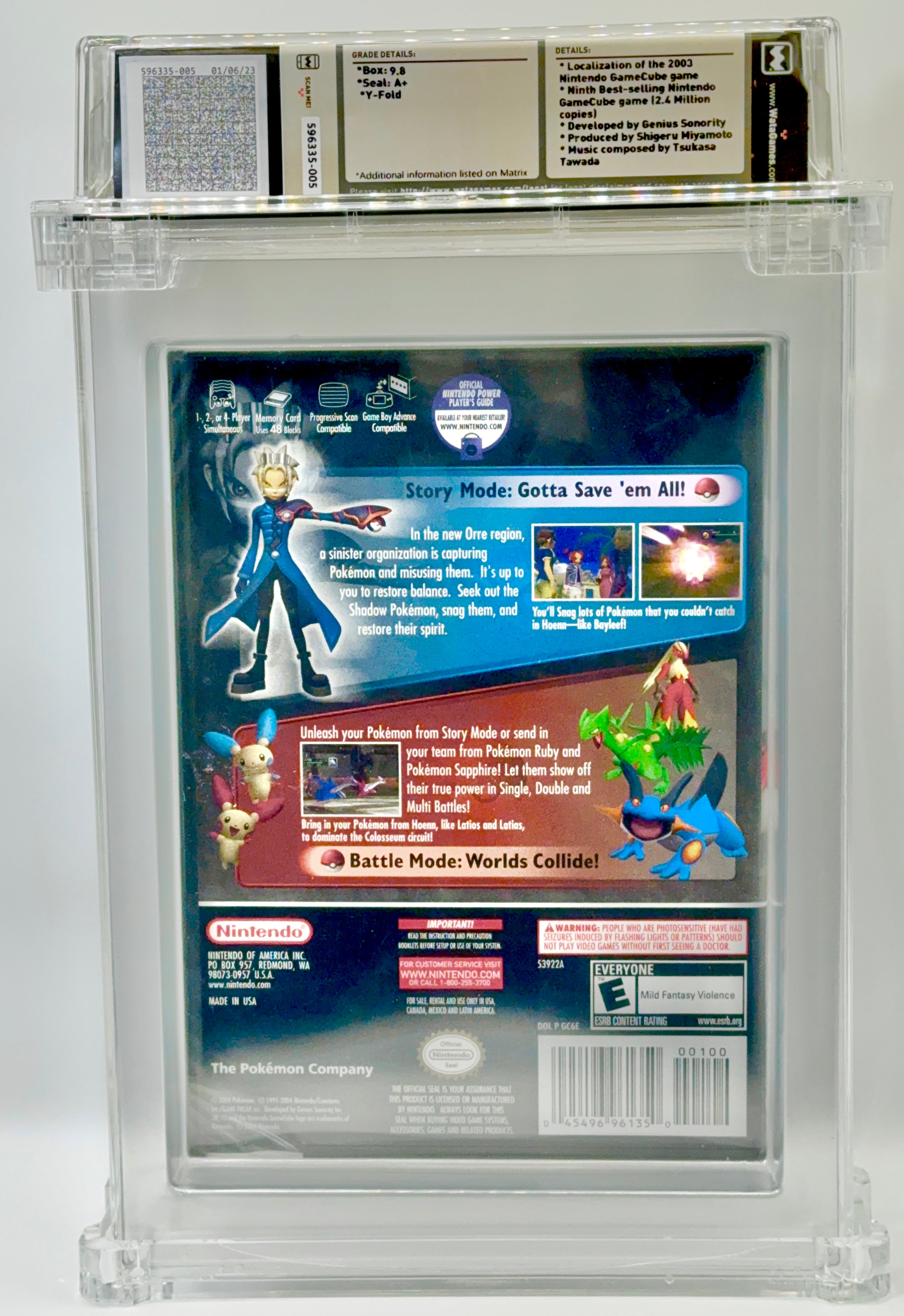 Pokemon - Colosseum Nintendo Gamecube - WATA 9.8 A+