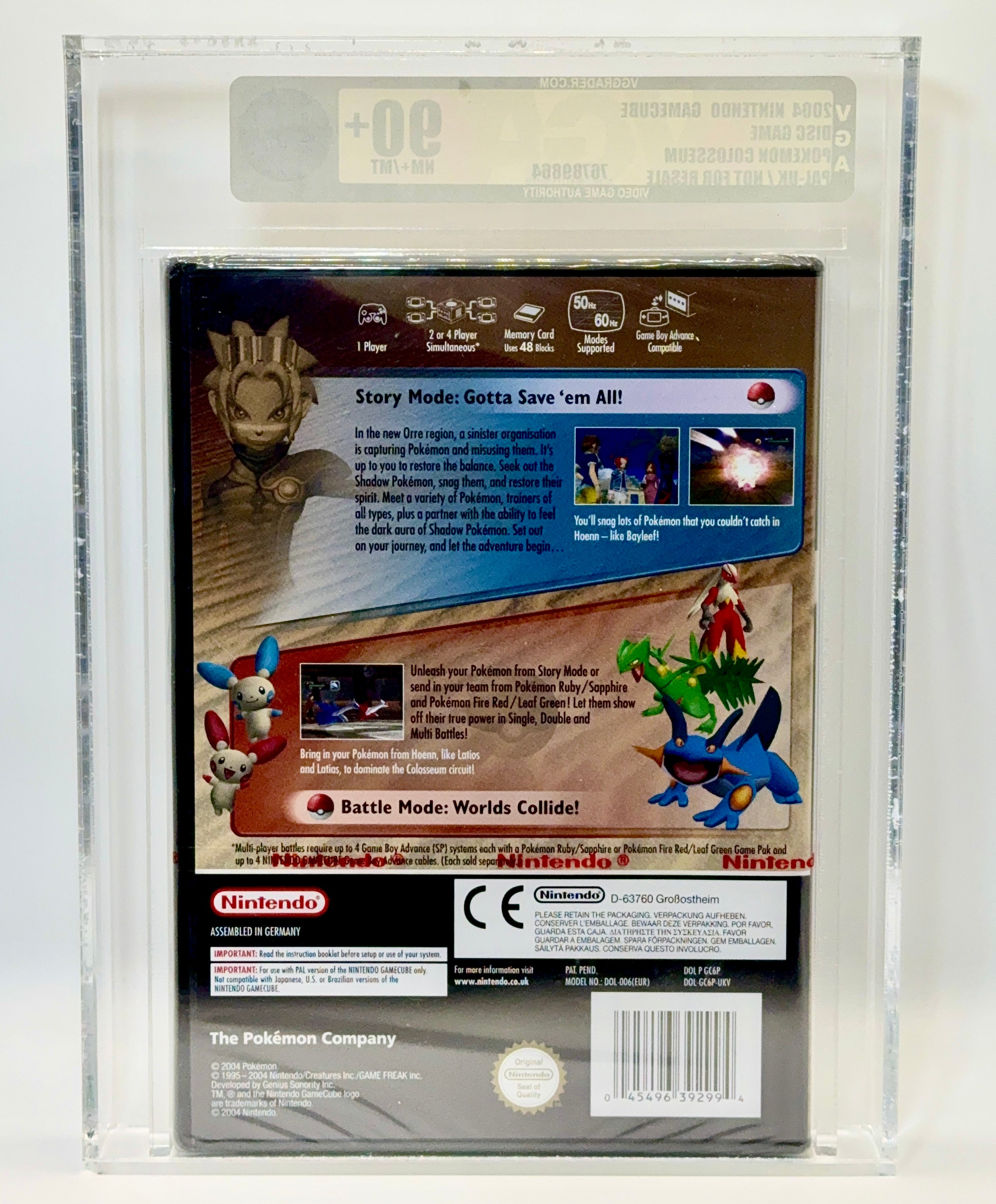 Pokemon - Colosseum Nintendo Gamecube - VGA 90+ NM+/MT