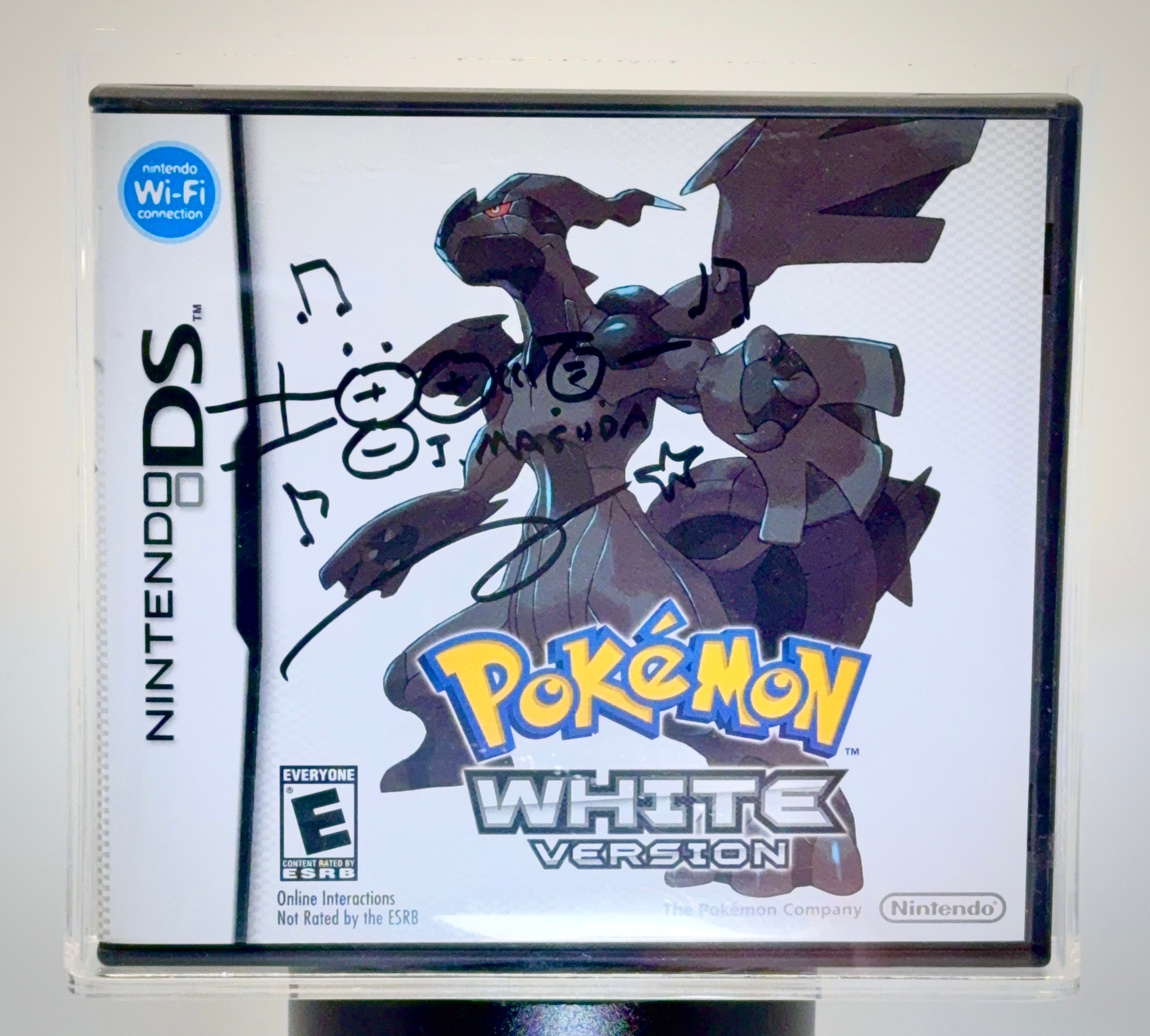 Pokemon - Nintendo DS White Version - Signed / Sketch Junichi Masuda