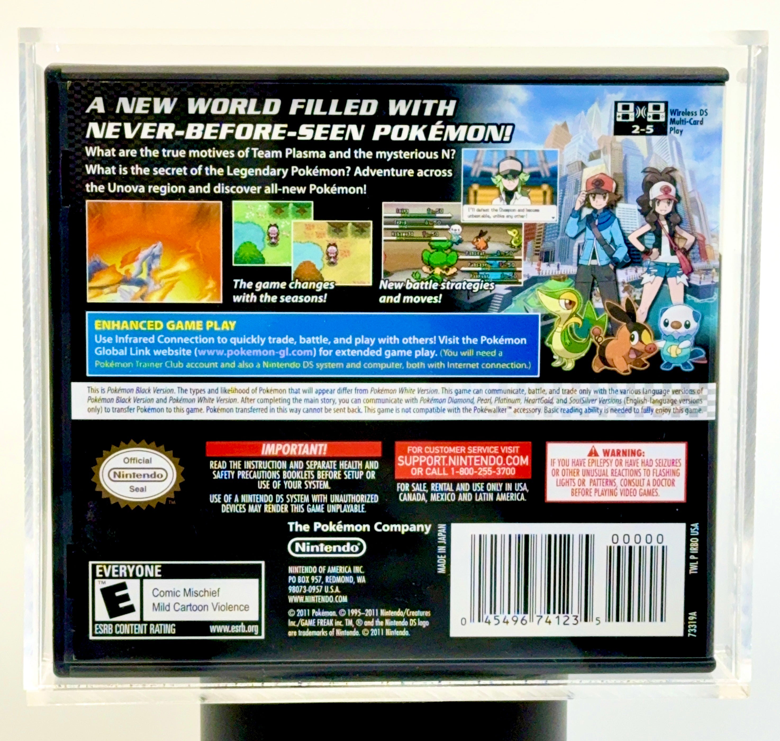 Pokemon - Nintendo DS Black Version - Signed / Sketch Junichi Masuda