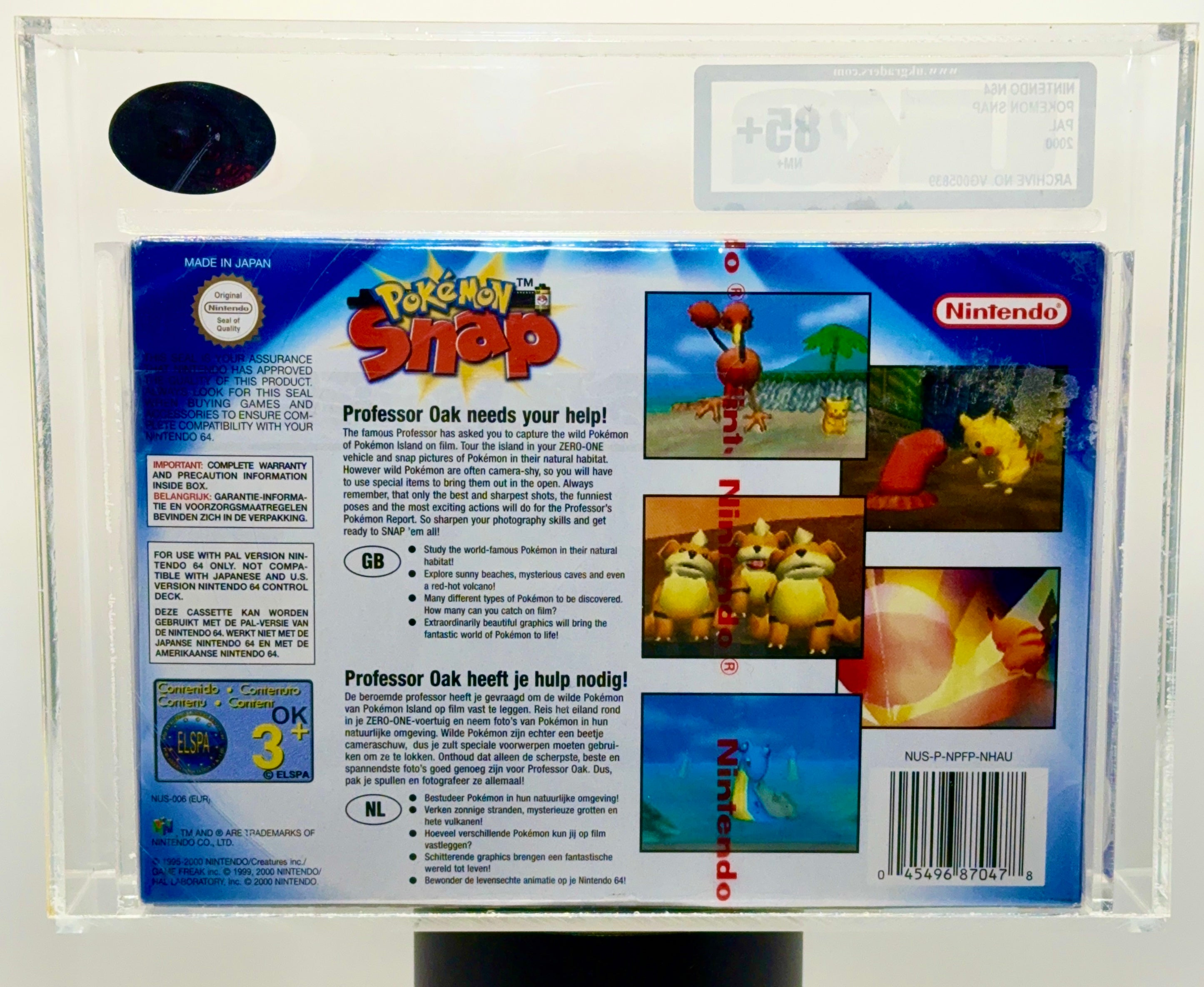 Pokemon - Snap Nintendo 64 - UKG 85+ NM+