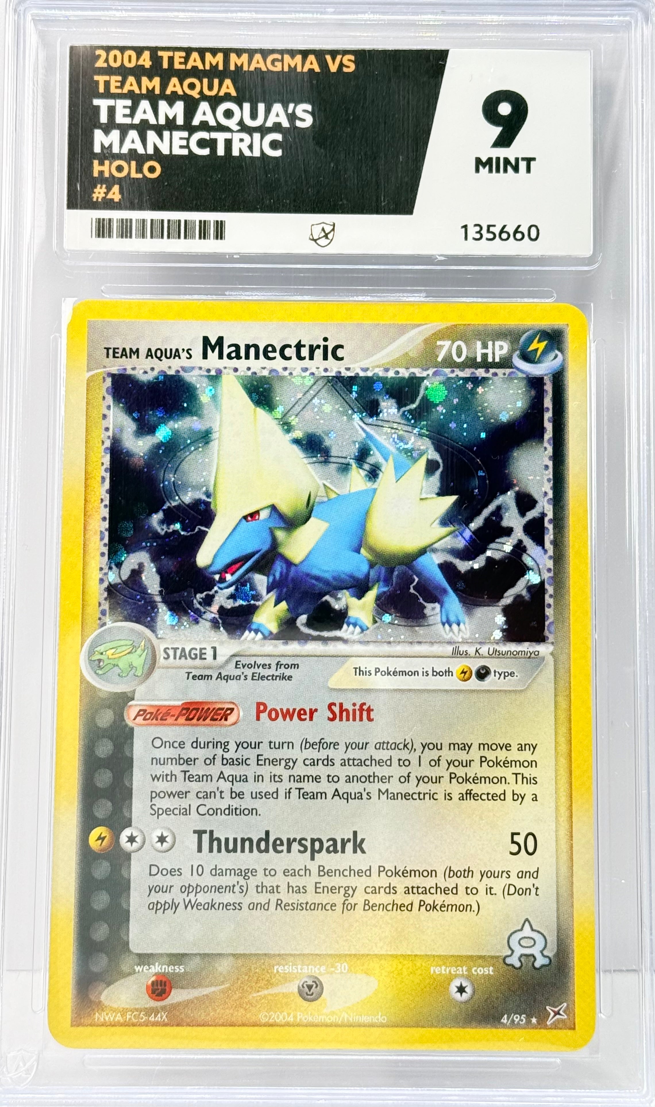 ACE 9 Manectric 4/95 - EX Team Magma vs Team Aqua - Holo