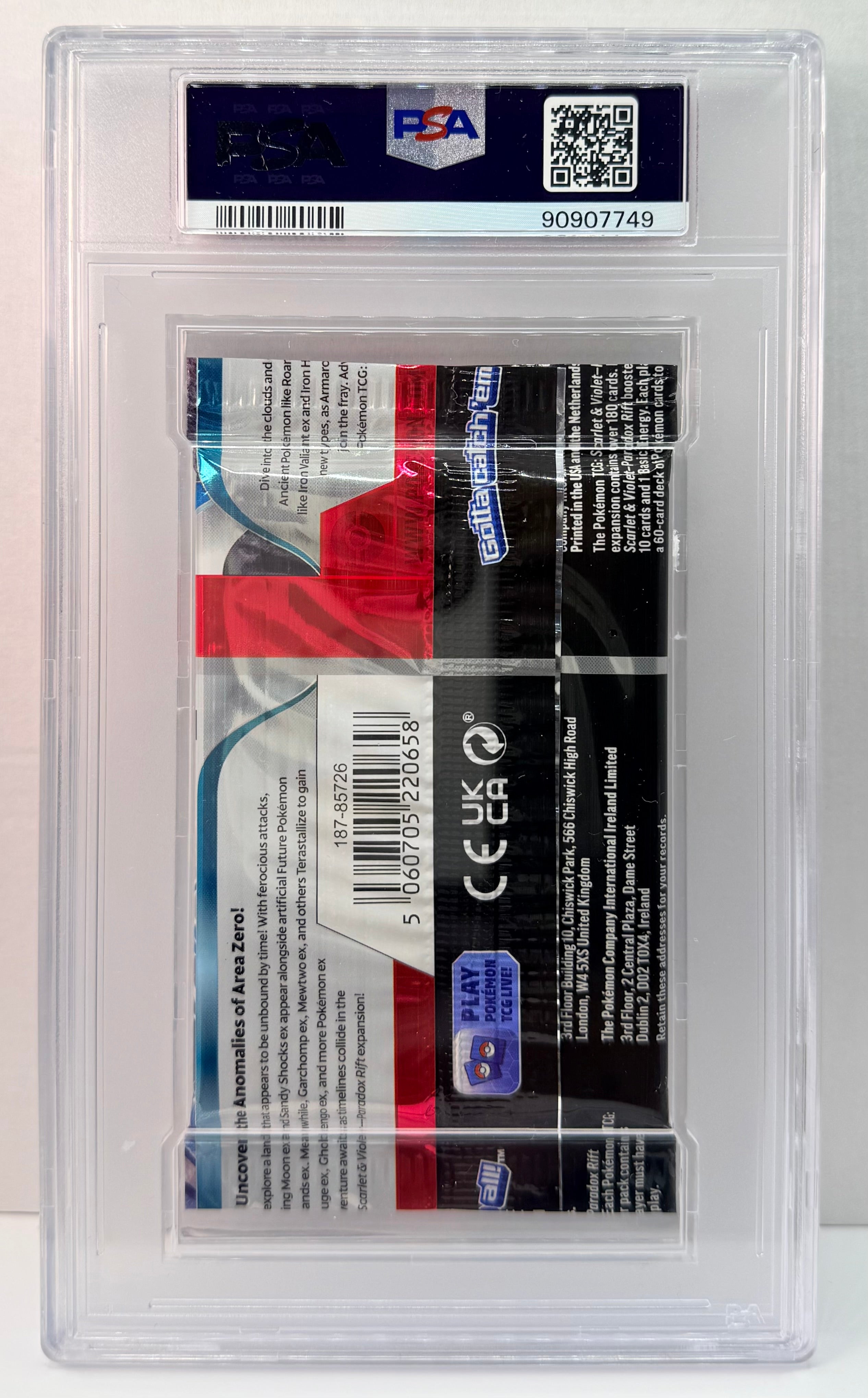 PSA 10 - Error Miscut Misalignment Paradox Rift Booster Pack