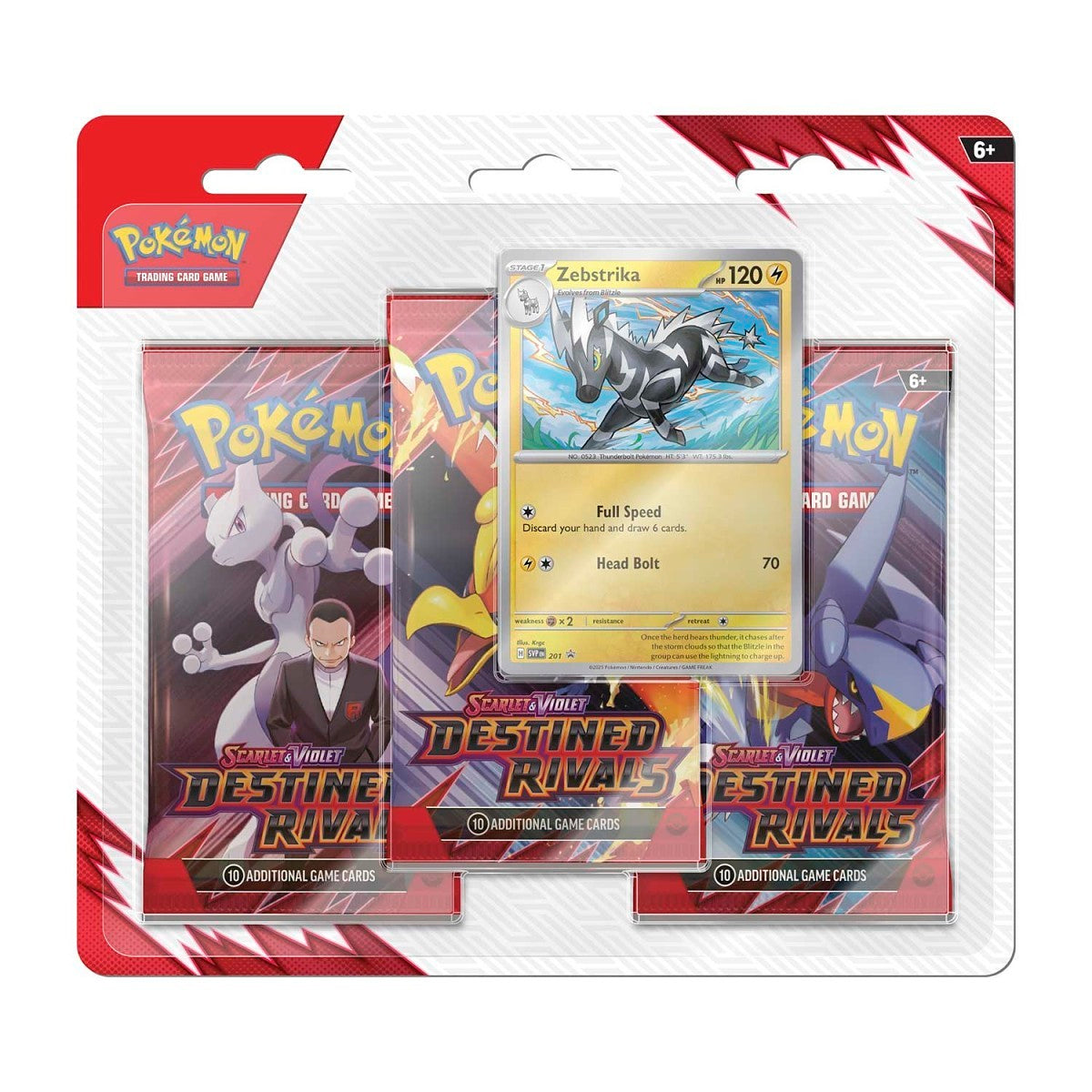 Pokemon - Destined Rivals - Triple Blister (Zebstrika) - 0% VAT GVMS