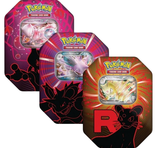 Pokemon - Team Rocket EX Tin - Artset (3 Tins)