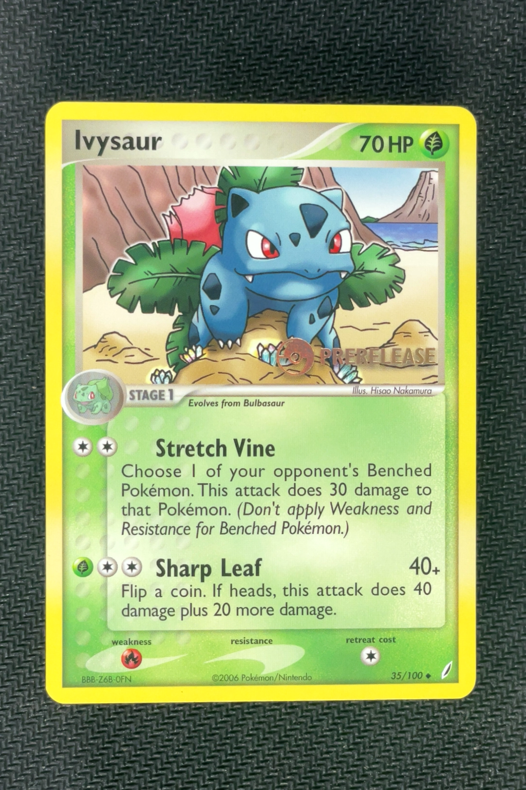 Ivysaur 35/101 - Prerelease - ex Crystal Guardians