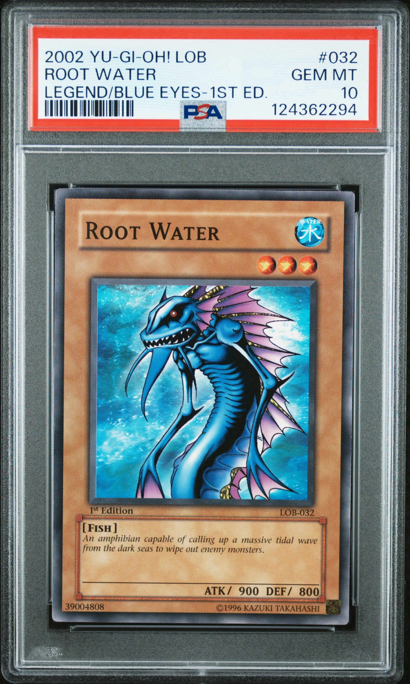Root Water 032 1st Edition LOB Legend Of Blue Eyes White Dragon Yugioh PSA 10