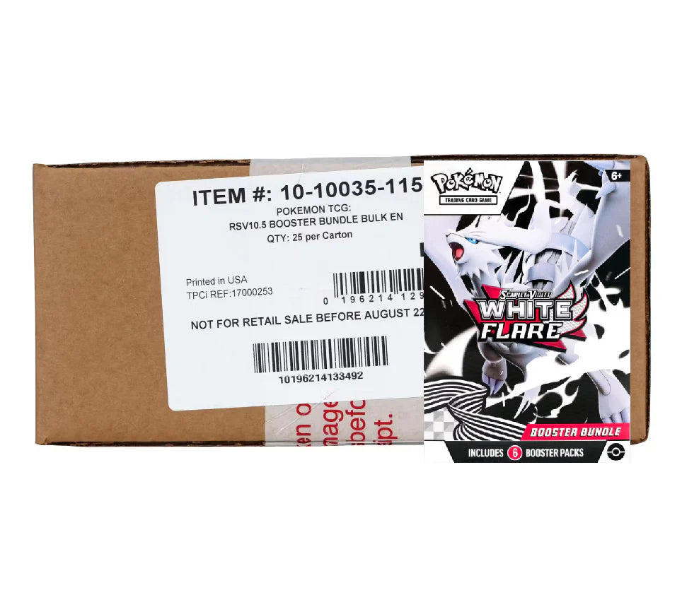 Pokemon - White Flare - Booster Bundle CASE (USA Style 25 piece case)