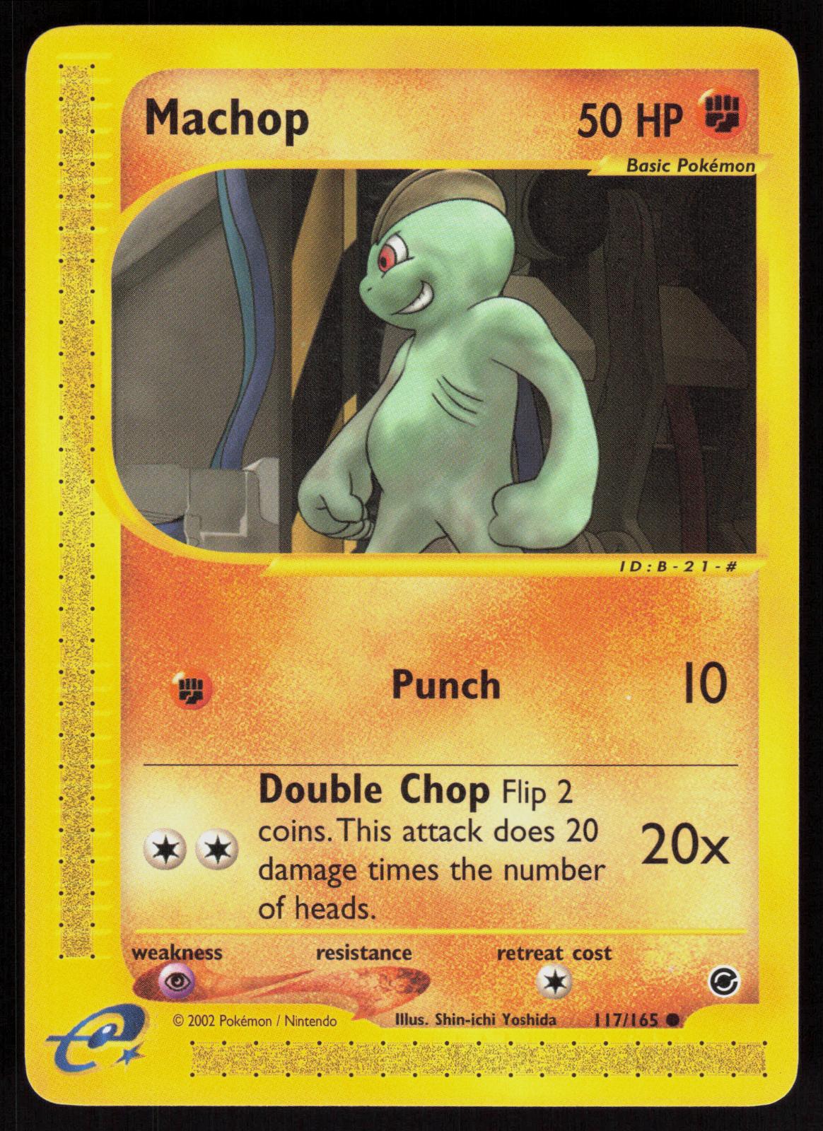 Pokemon Machop 117/165 Expedition Base Set Common Near Mint