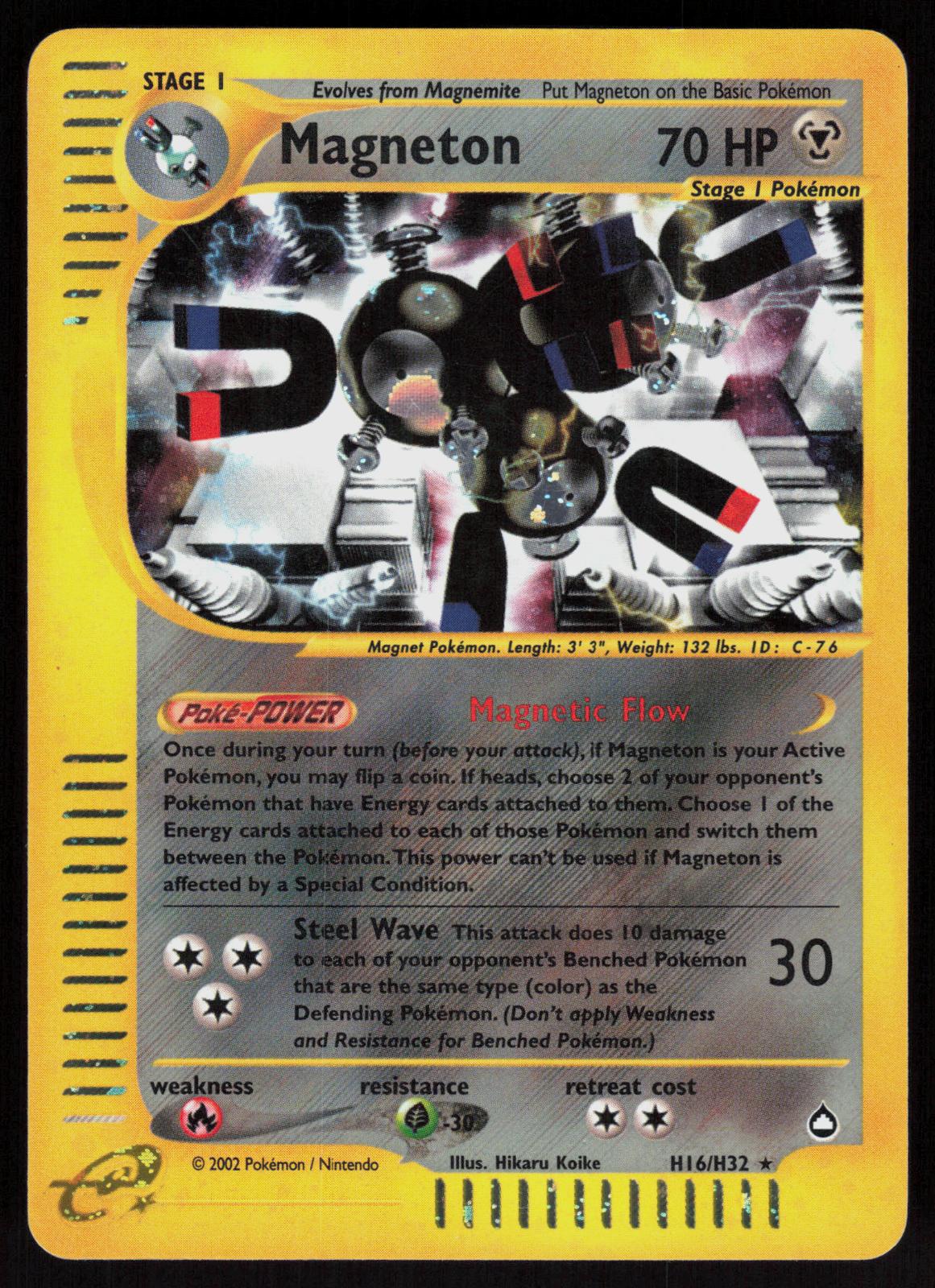 Pokemon Magneton H16/H32 Aquapolis Holo Rare Lightly Played