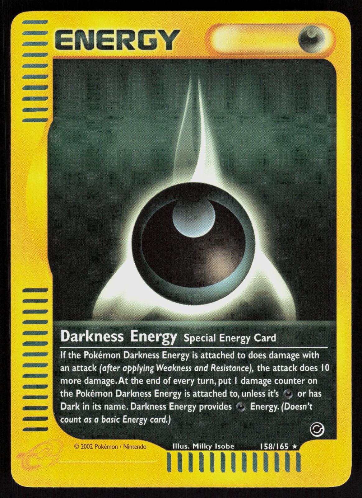 Pokemon Darkness Energy 158/165 Expedition Base Set Rare Near Mint