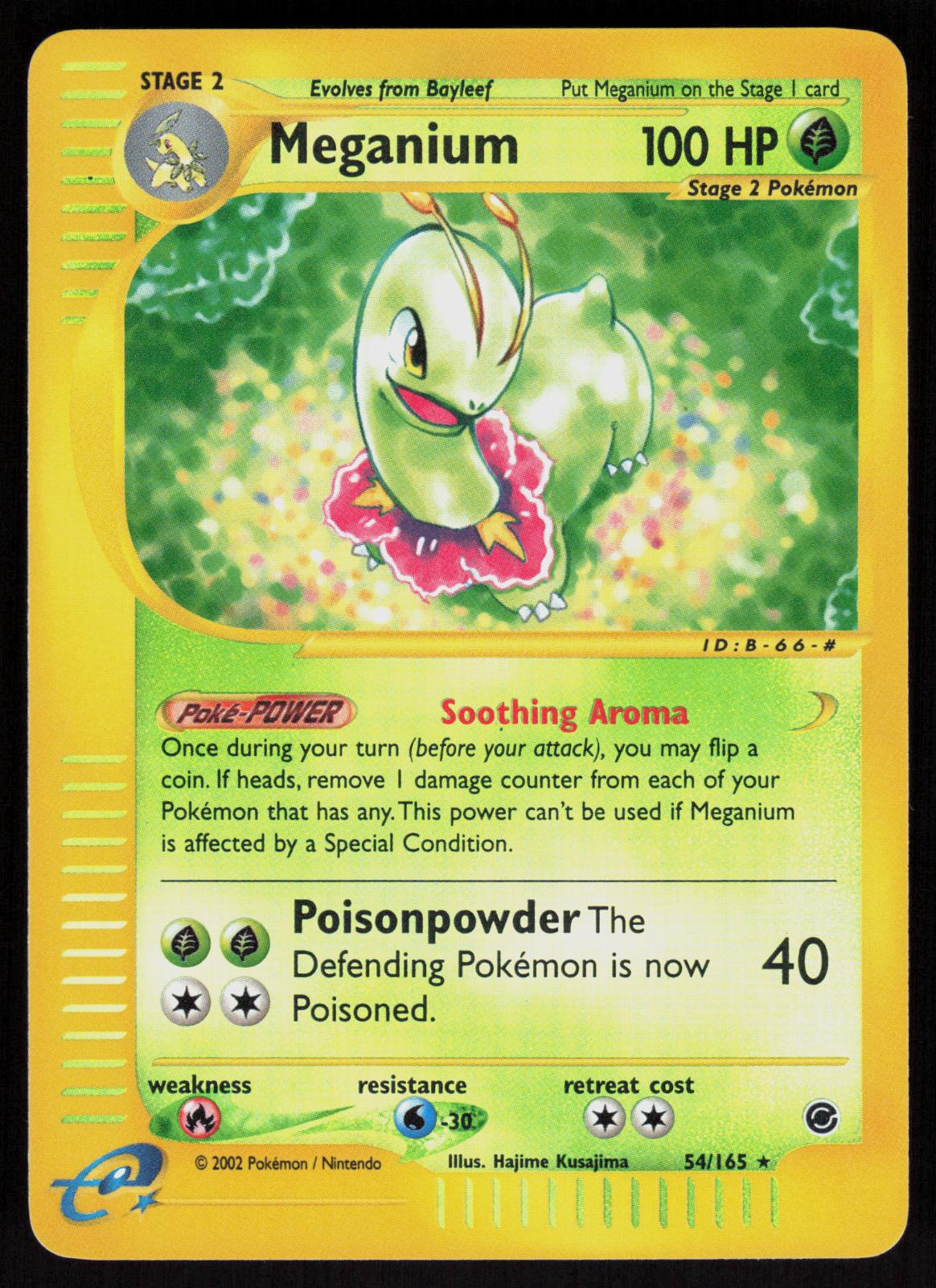 Pokemon Meganium 54/165 Expedition Base Set Rare Near Mint