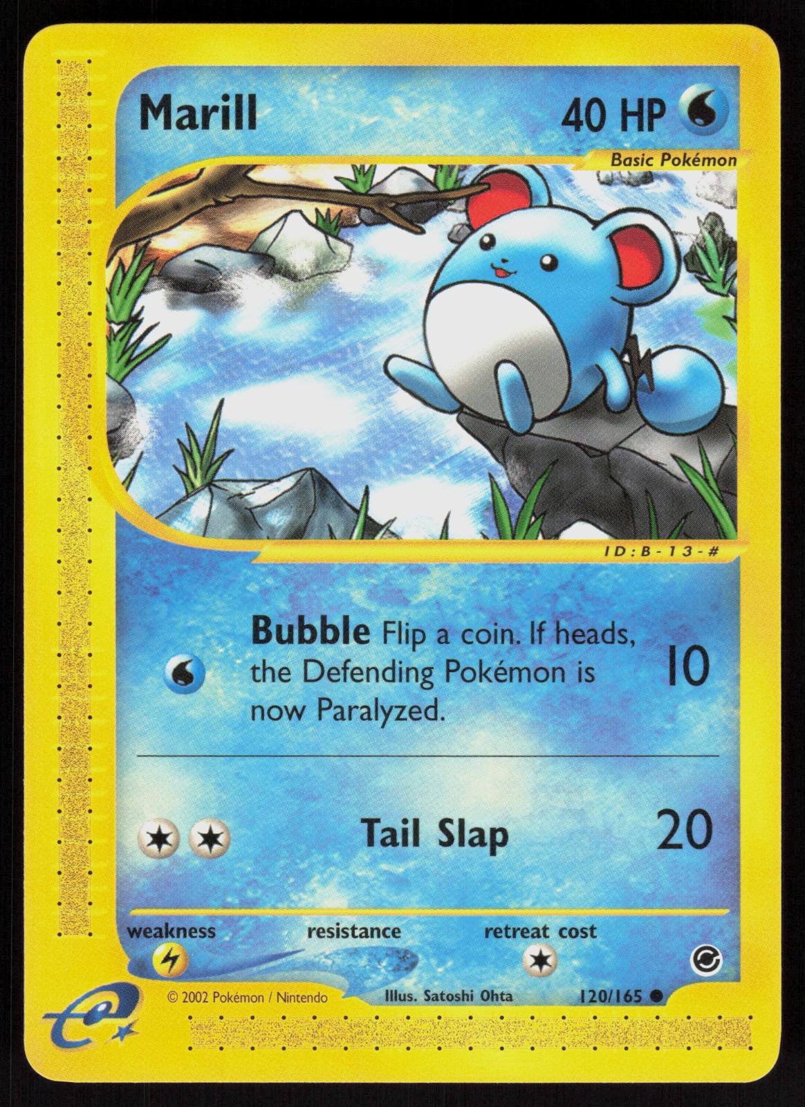 Pokemon Marill 120/165 Expedition Base Set Common Near Mint